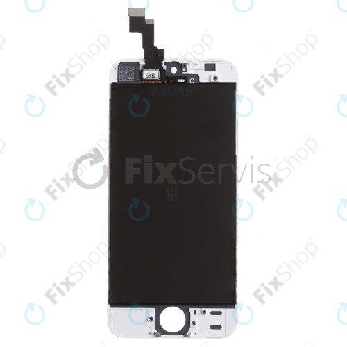 Displej pro iPhone 5S, SE, White, Dotykové sklo s rámem