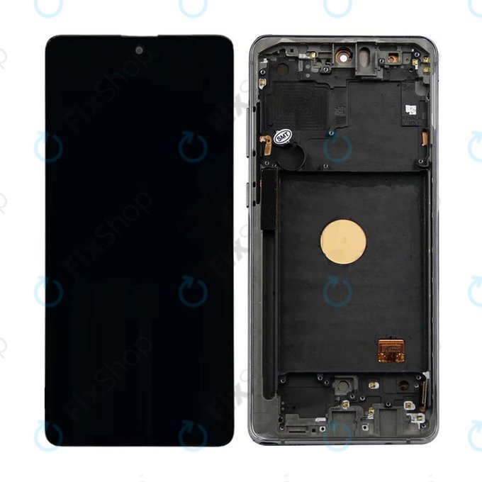 Samsung Galaxy Note 10 Lite N770F - LCD Displej + Dotykové Sklo + Rám (Aura Black) OLED