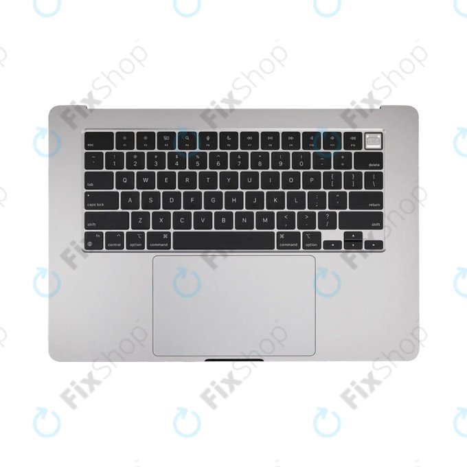 Horní rám klávesnice pro MacBook Air 15", A3114 (2024), s klávesnicí US a baterií, Space Gray, 661-40266, Genuine Apple
