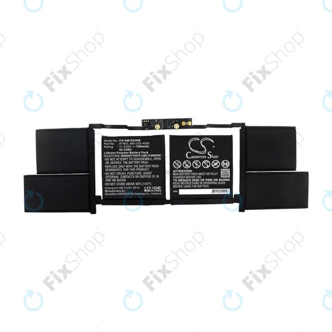 Apple MacBook Pro 15" A1990 (2018 - 2019) - Baterie A1953 7300mAh HQ