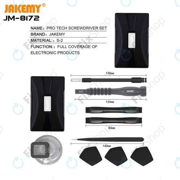 Jakemy JM-8172 - Sada Servisního Nářadí pro Servis Elektroniky 73v1