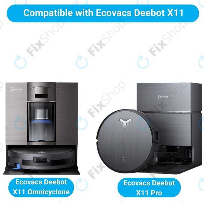 Sada náhradních dílů pro Ecovacs Deebot X11 Pro, X11 (2x Hlavní kartáč, 4x Filtr, 4x Boční kartáč)