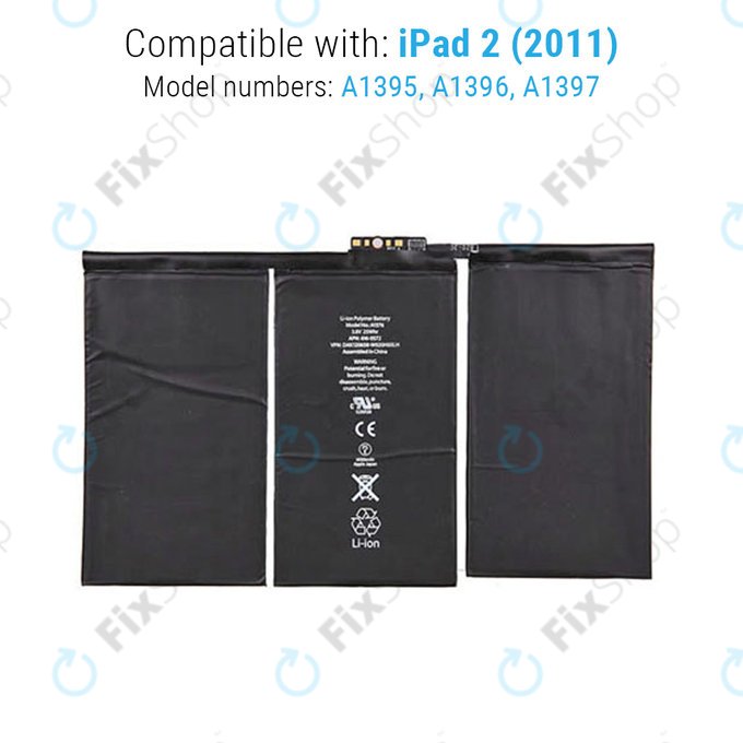 Baterie pro iPad 2, 6500mAh