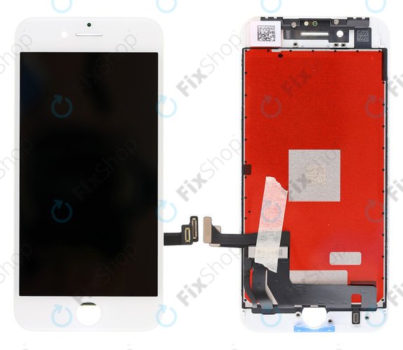 Displej pro iPhone 8, SE (2020), SE (2022), White, Dotykové sklo s rámem