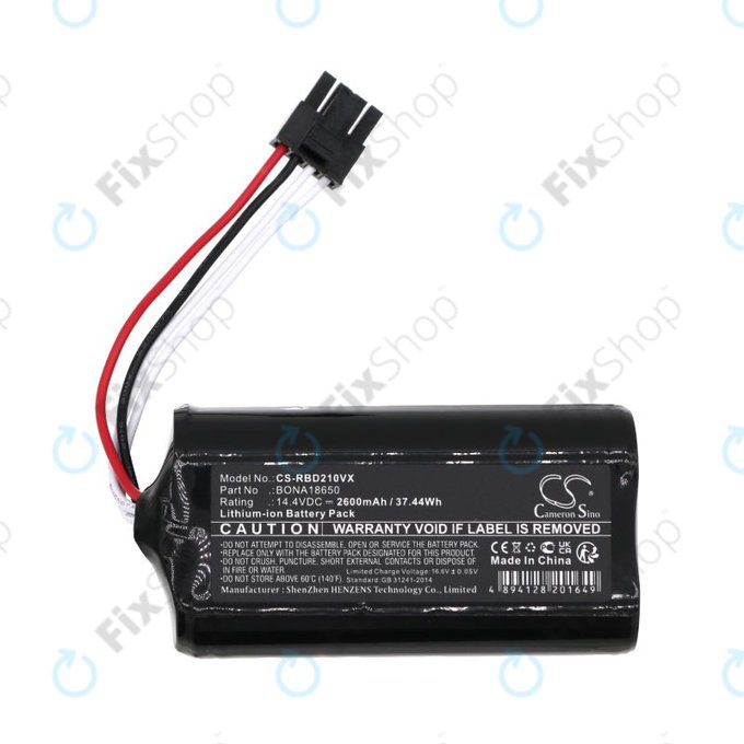 Baterie pro RobZone Duoro Xcontrol 2, BONA18650, 2600mAh, Li-Ion, 14.4V, HQ