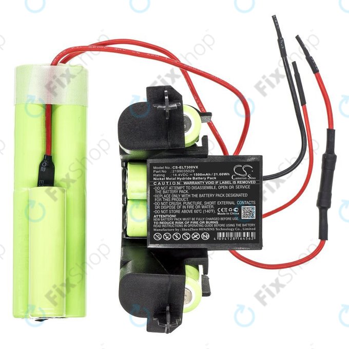 Baterie pro Electrolux ErgoRapido ZB3004, ZB3005, ZB3006, AEG AG3004, AG3005, AG3006, 1500mAh, Ni-MH, 14.4V, 2199035029, HQ