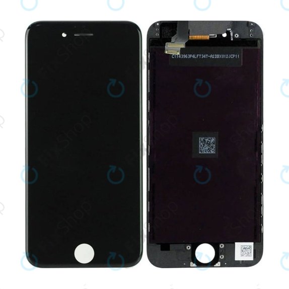 Displej In-Cell pro iPhone 6, Black, Dotykové sklo s rámem, FixPremium