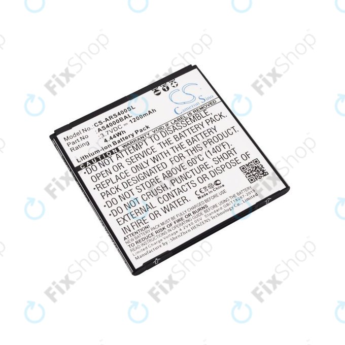 Baterie pro Aligator S4000 Duo, 1200mAh, Li-Ion, 3.7V, AS4000BAL, HQ