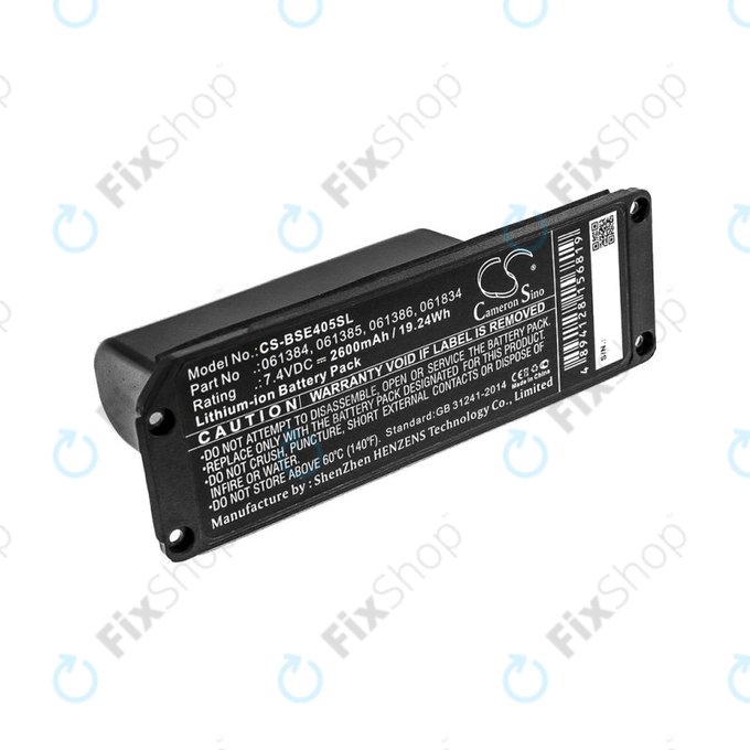 Baterie pro Bose 413295, SoundLink Mini, 2600mAh, Li-ion, 7.4V, 061384, HQ