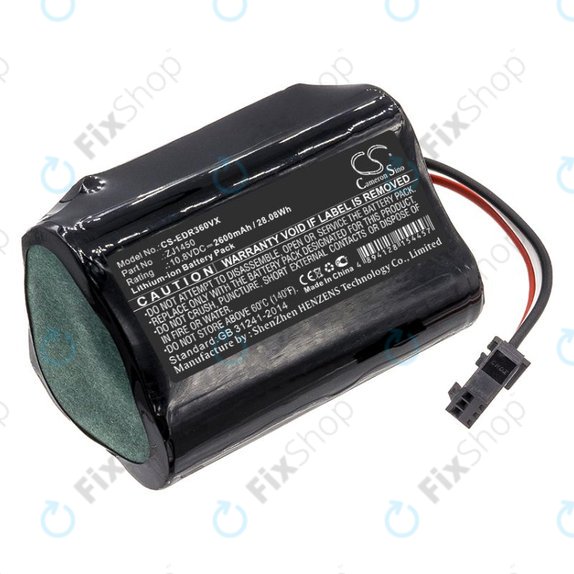 Baterie pro Ecovacs D36, DA60, DA611, DB35, TCR360, 2600mAh, Li-Ion, 10.8V, ZJ1450, HQ