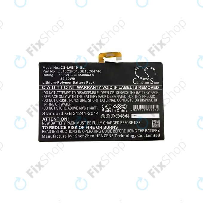 Lenovo Yoga Book - Baterie L15C2P31, SB18C04740 8500mAh HQ