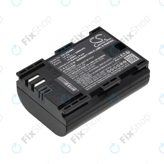 Baterie pro Canon EOS 5D Mark II, EOS 7D, EOS 70D, 2000mAh, Li-Ion, 7.4V, LP-E6, HQ