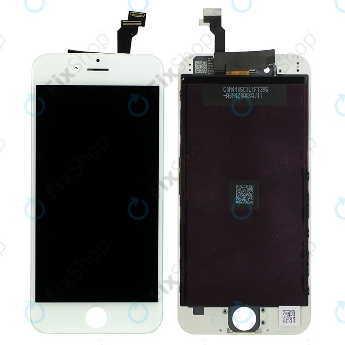 Displej pro iPhone 6, White, Dotykové sklo s rámem, Refurbished