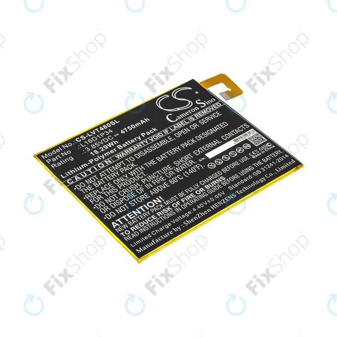 Baterie pro Lenovo Tab4 8, 4750mAh, Li-Pol, 3.85V, L16D1P34, HQ