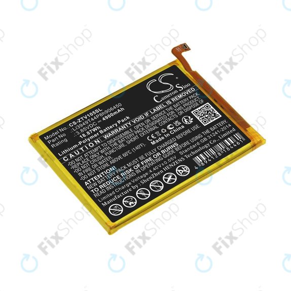Baterie pro ZTE Blade V Smart, V30 Vita, 4900mAh, Li-Pol, 3.85V, Li3949T44P8h906450, HQ