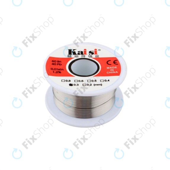 Kaisi - Pájecí Drát pro Přesné Pájení Sn/Pb - 0.3mm (50g)