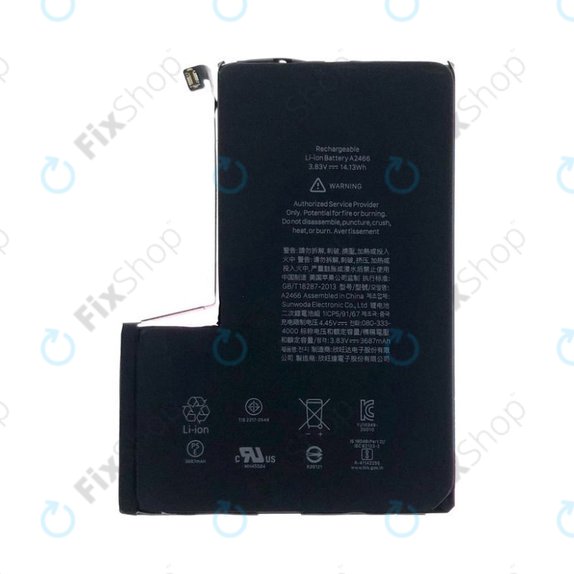 Baterie pro iPhone 12 Pro Max, 3687mAh, A2466, Service Pack