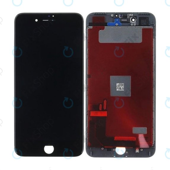 Displej In-Cell pro iPhone 7 Plus, Black, Dotykové sklo s rámem, FixPremium