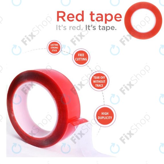 Magic RED Tape - Oboustranná Lepící Páska - 5mm x 25m (Transparentní)
