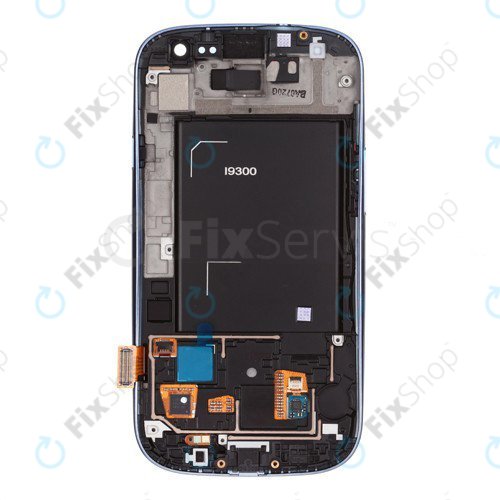 Samsung Galaxy S3 i9300 - LCD Displej + Dotykové Sklo + Rám (Pebble Blue) OLED
