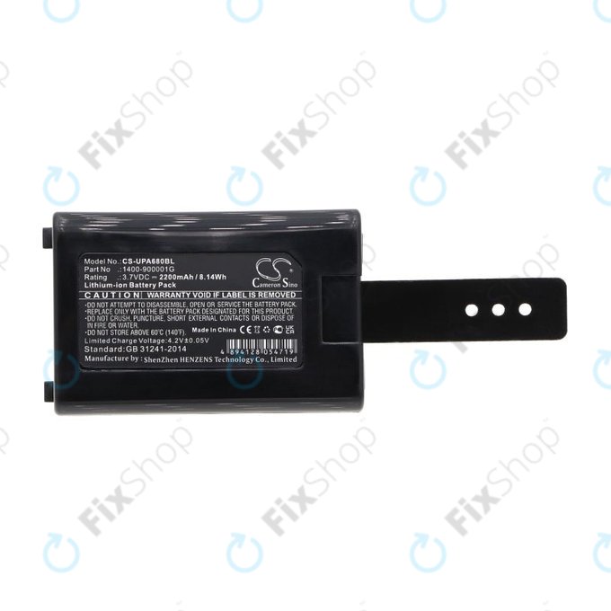 Baterie pro Unitech HT680, 2200mAh, Li-Ion, 3.7V, 1400-900005G, HQ