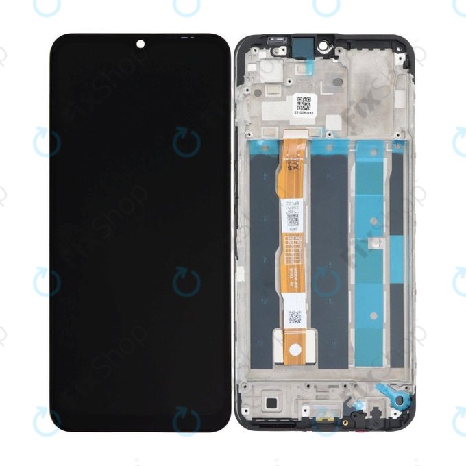 Vivo Y16 V2204 V2214 - LCD Displej + Dotykové Sklo + Rám (Stellar Black) TFT