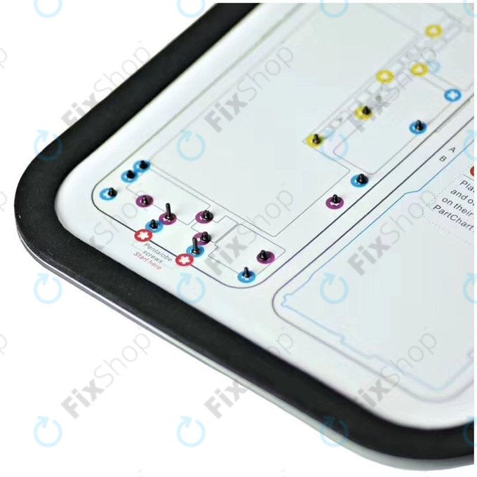 Magnetický Organizér Šroubků se Schématem (iPhone 6 - 11 Pro Max)