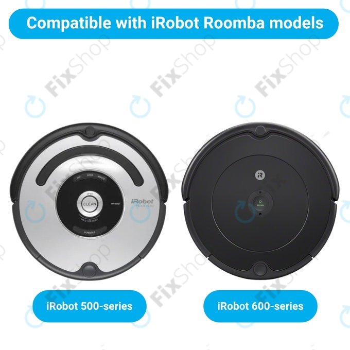 Sada náhradních dílů pro iRobot Roomba 500, 600-series (2 páry hlavních kartáčů, 4x Filtr, 4x Boční kartáč)