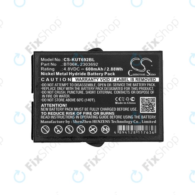Baterie pro Ikusi T70, TM70, 600mAh, Ni-MH, 4.8V, BT06K, HQ