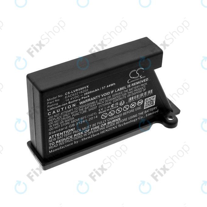 Baterie pro LG Hombot, LG VR, EAC62218202, Li-ion, 14.4V, 2600mAh, HQ