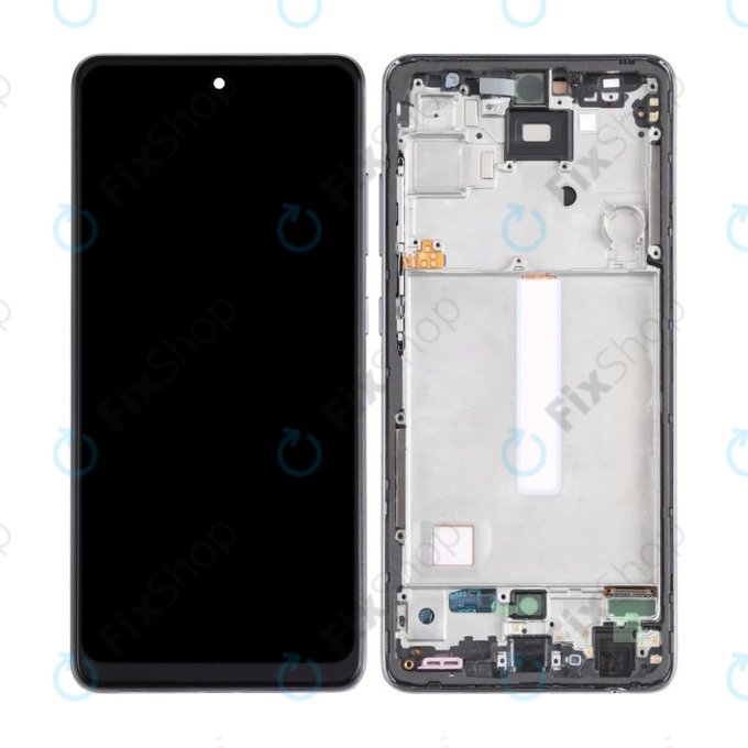 Samsung Galaxy A52 4G A525F - LCD Displej + Dotykové Sklo + Rám (Awesome Black) OLED