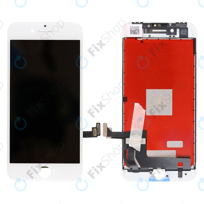 Displej pro iPhone 8, SE (2020), SE (2022), White, Dotykové sklo s rámem
