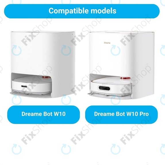 Sada náhradních dílů pro Xiaomi Dreame Bot W10, W10 Pro (1x Hlavní kartáč, 2x Filtry, 2x Boční kartáče, 2x Mopovací utěrky)