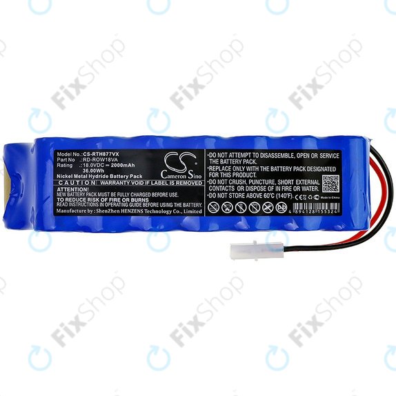 Rowenta Air Force Extreme - Baterie RD-ROW18VA Ni-MH 18.0V 2000mAh HQ