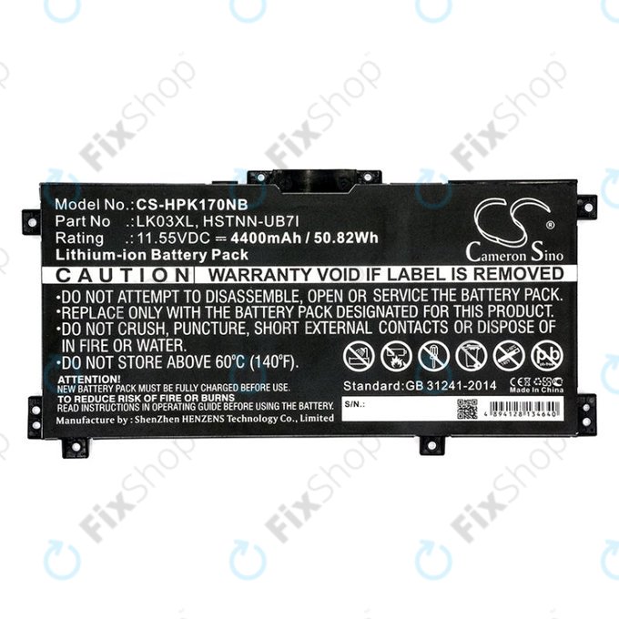 Baterie pro HP Pavilion X360 15-CR0001NM, 4400mAh, Li-Ion, 11.55V, LK03XL, HQ