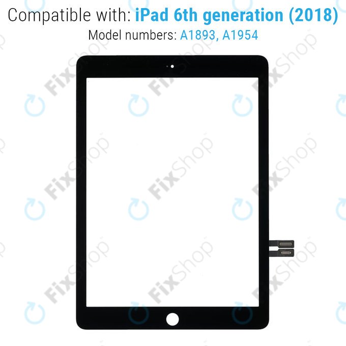 Dotykové sklo pro iPad (6th Gen 2018), Black