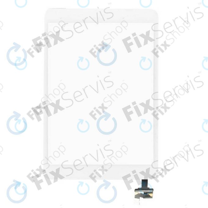 Dotykové sklo s IC konektorem pro iPad Mini, Mini 2, White