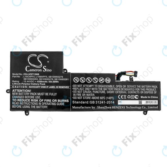 Baterie pro Lenovo Yoga Slim 7-15IIL, 4500mAh, Li-Pol, 15.44V, L19C4PF5, HQ