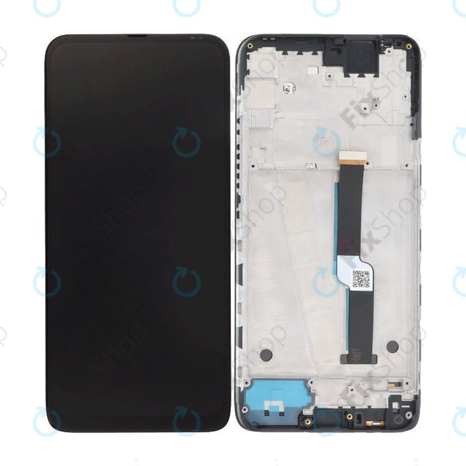 Motorola One Fusion Plus - LCD Displej + Dotykové Sklo + Rám (Black) TFT
