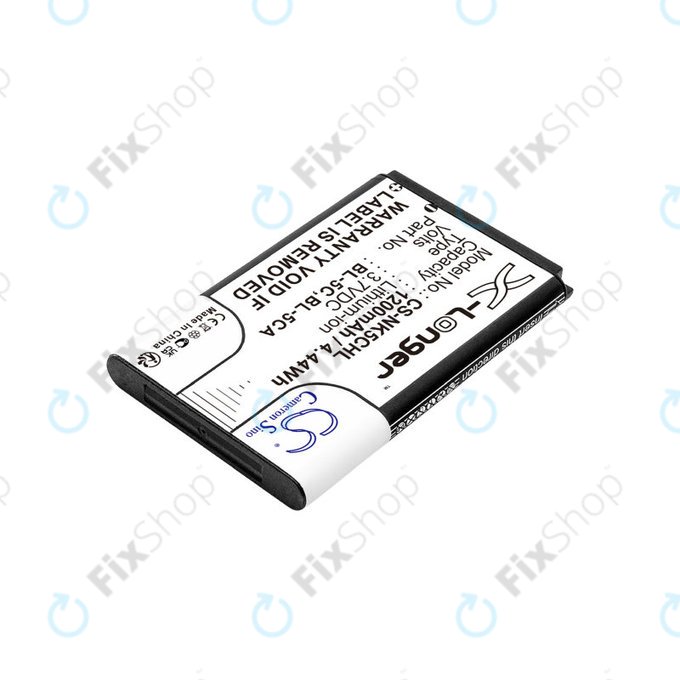 Baterie pro Nokia 1208, 1110, 2310, 1200mAh, Li-ion, 3.7V, BL-5C, HQ
