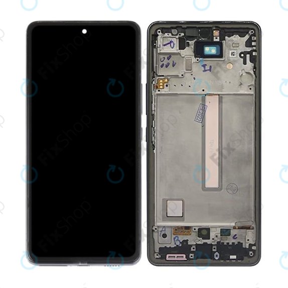 Samsung Galaxy A53 A536B - LCD Displej + Dotykové Sklo + Rám (Awesome Black) TFT