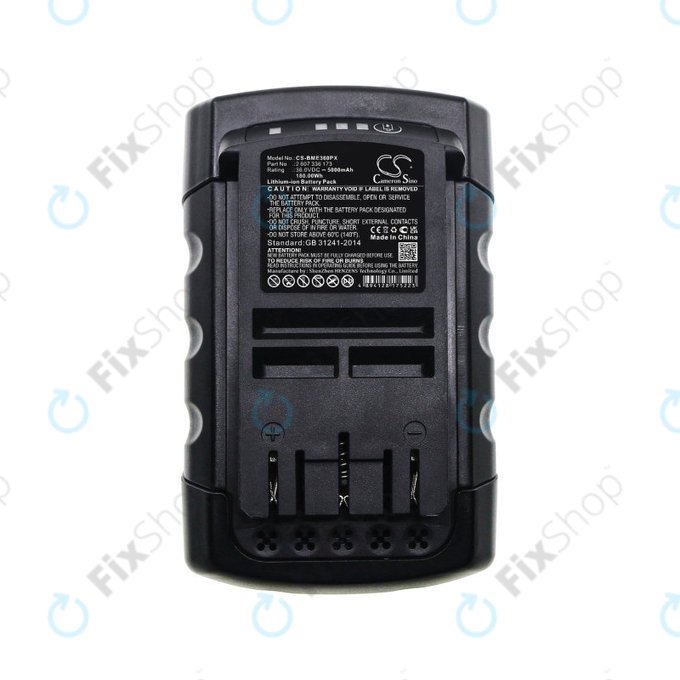 Baterie pro Bosch Rotak 32li, 37li, 43li, Easyrotak 36-550, 5000mAh, Li-Ion, 36V, 2 607 336 173, HQ