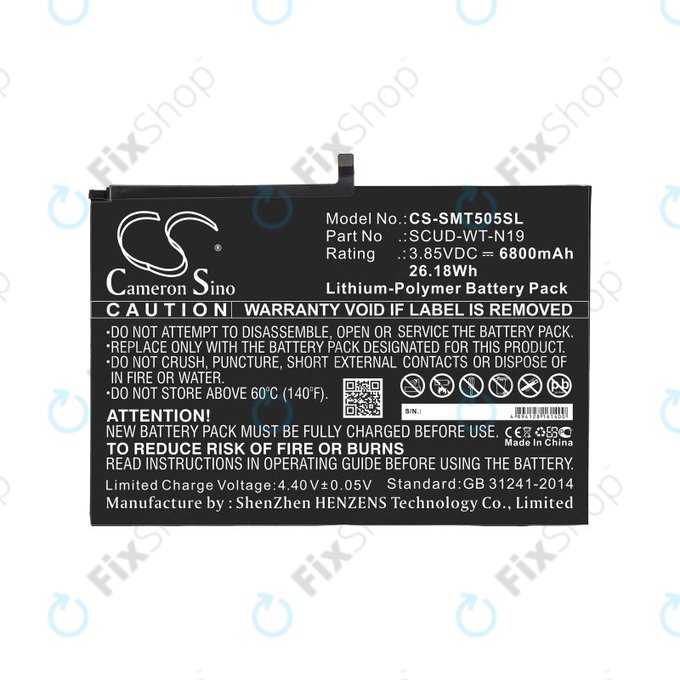 Baterie pro Samsung Galaxy Tab A7, 6800mAh, Li-Pol, 3.85V, SCUD-WT-N19, HQ