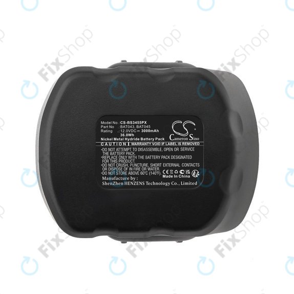 Bosch 12V - Baterie BAT043, BAT045 3000mAh