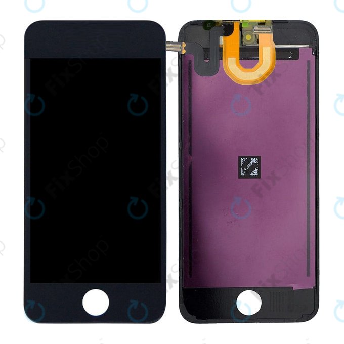 LCD Displej pro iPod Touch (5th Gen, 6th Gen, 7th Gen), Black, Dotykové sklo s rámem