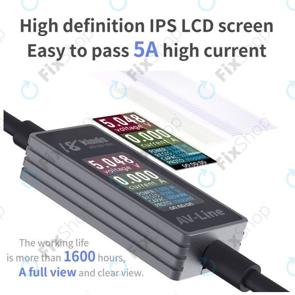 AV-Line - Smart Detekční Nabíjecí Kabel (Lightning - USB-C)
