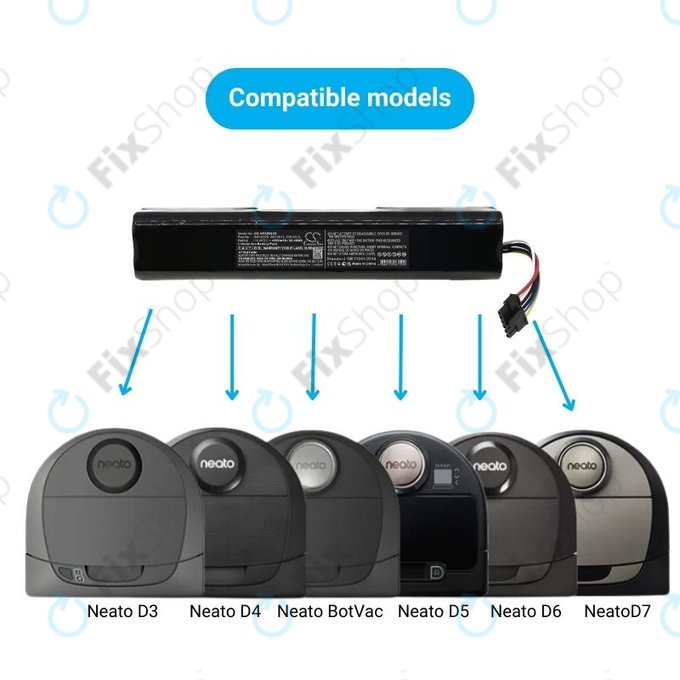 Neato Botvac D3, D4, D5, D6, D7-series - Baterie 945-0225, 205-0011, 205-0013 Li-Ion 14.4V 4200mAh HQ