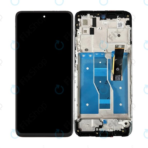 Motorola Moto G82 5G XT2225 - LCD Displej + Dotykové Sklo + Rám (Meteorite Gray) OLED
