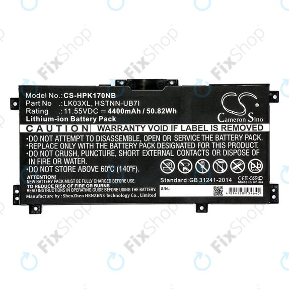 Baterie pro HP Pavilion X360 15-CR0001NM, 4400mAh, Li-Ion, 11.55V, LK03XL, HQ