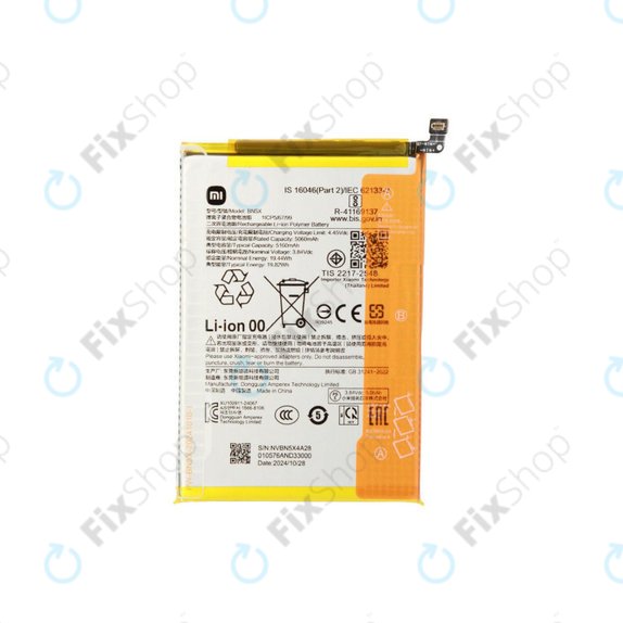 Baterie pro Xiaomi 14C 4G, POCO C75, BN5X, 1330101000187A, Genuine Service Pack